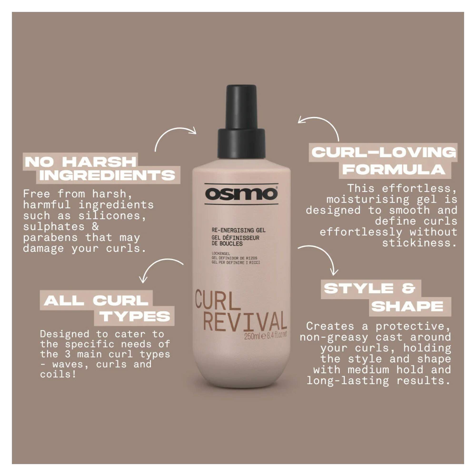 NEW OSMO - Curl Revival - Re-Energising Gel - Image 2