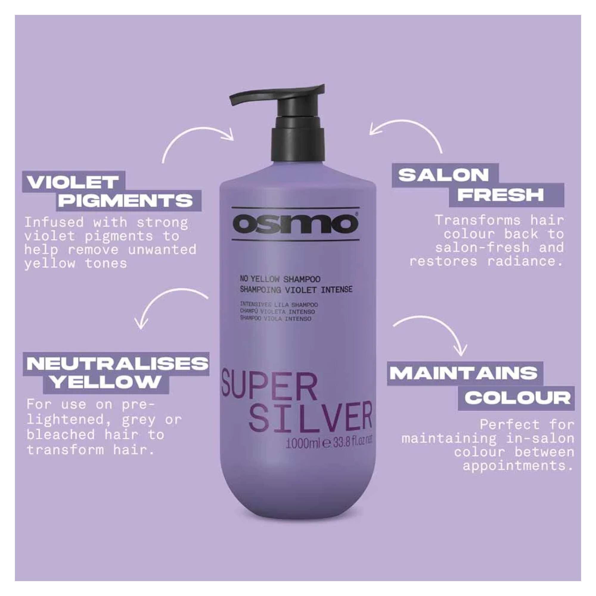 NEW OSMO - Super Silver - Shampoo - 1000ml - Image 2