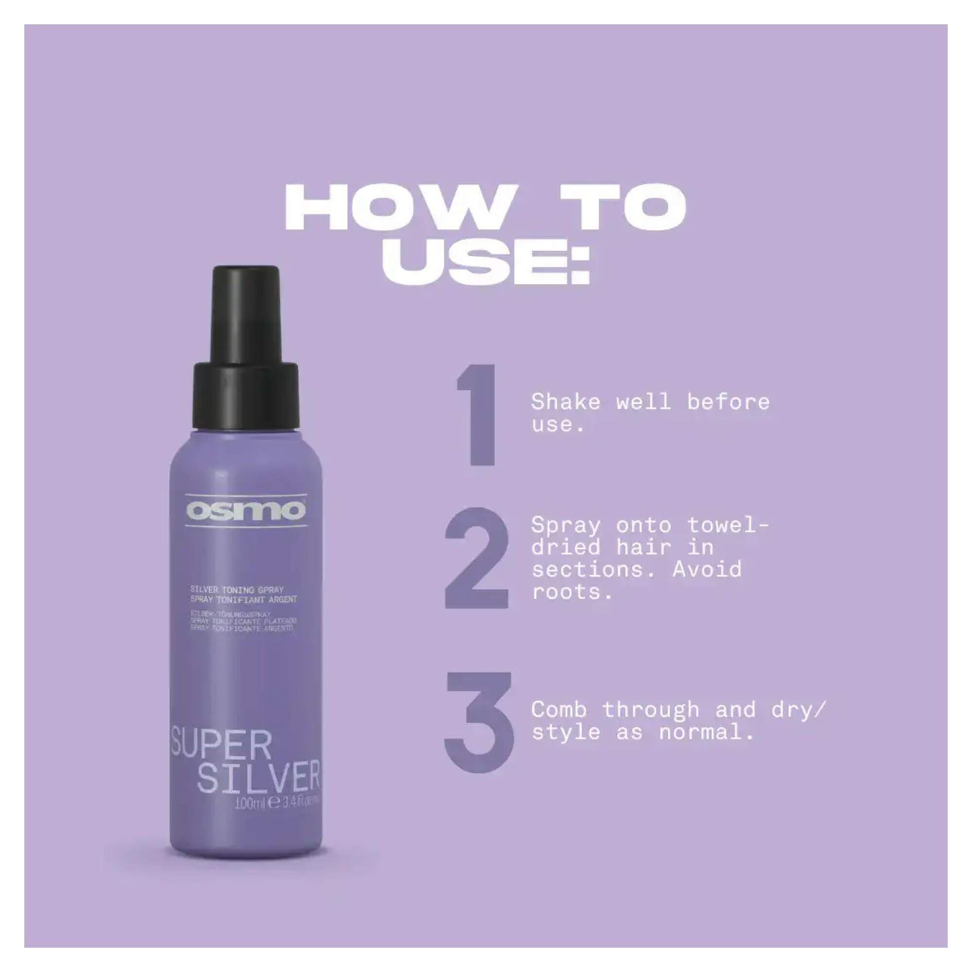 NEW OSMO - Super Silver - Silver Toning Spray - Image 3