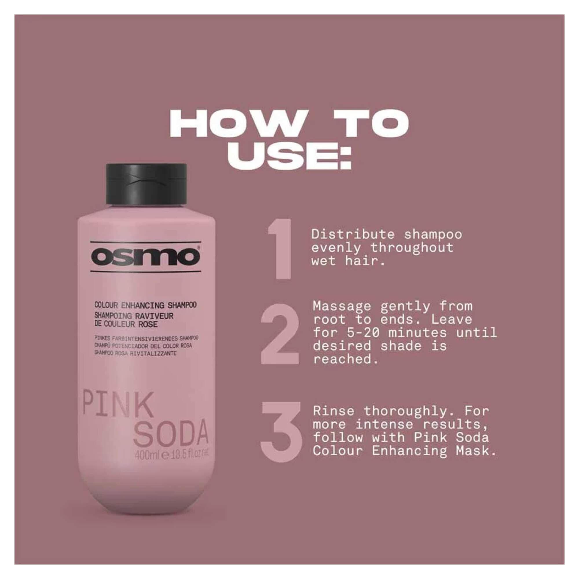 NEW OSMO - Pink Soda - Shampoo - 400ml - Image 3