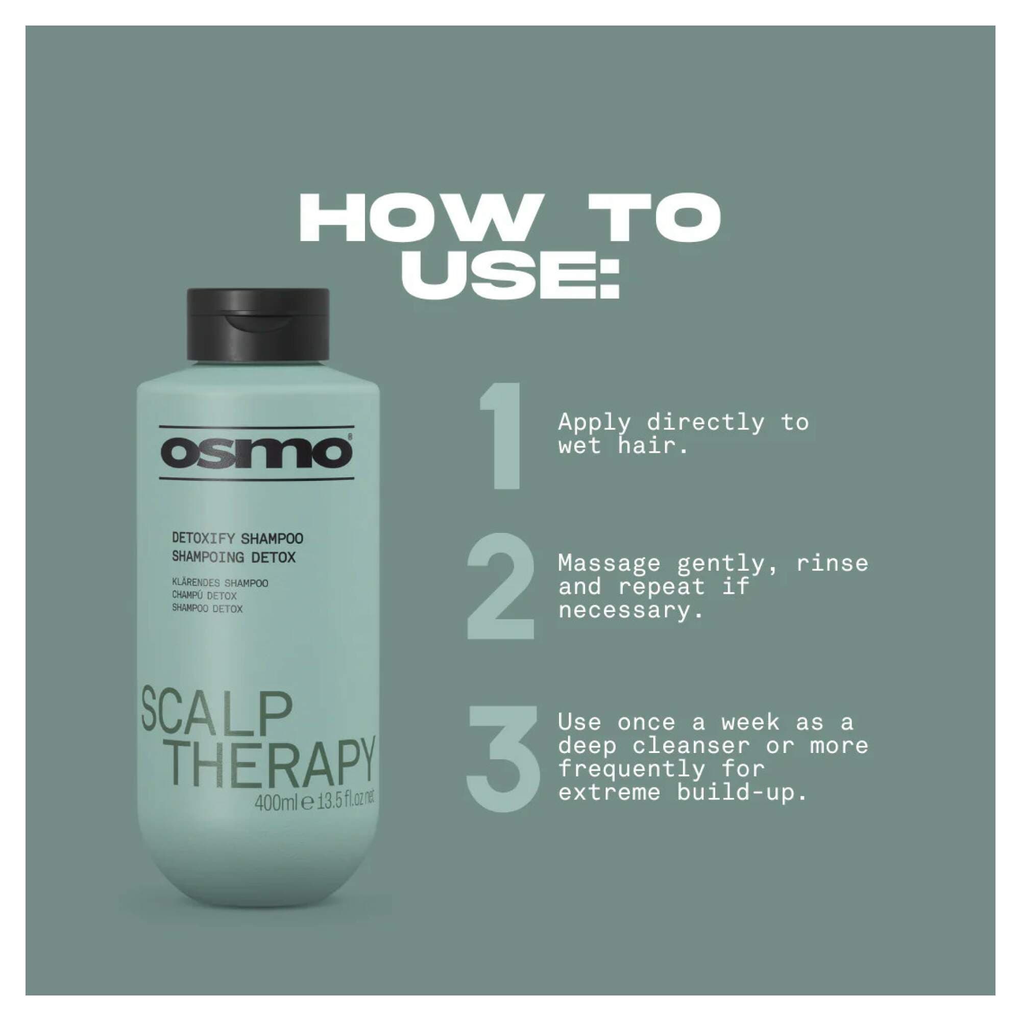NEW OSMO - Scalp Therapy - Detoxify Shampoo - 400ml - Image 3