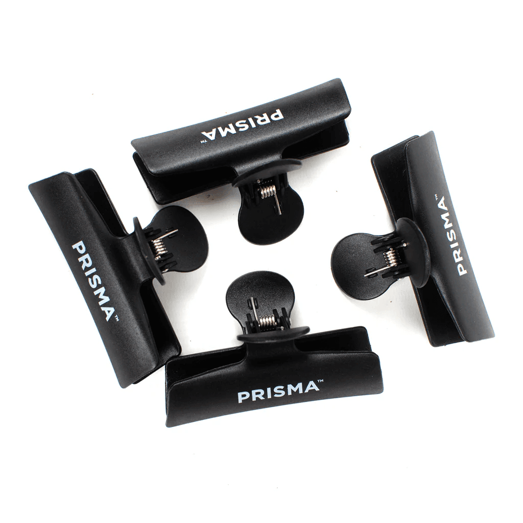 PRISMA - MISCELLANEOUS - Professional Butterfly Clips - Black (4pcs)