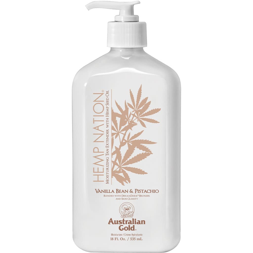 AUSTRALIAN GOLD - HEMP NATION - Vanilla Bean & Pistachio Tan Extender - 535ml