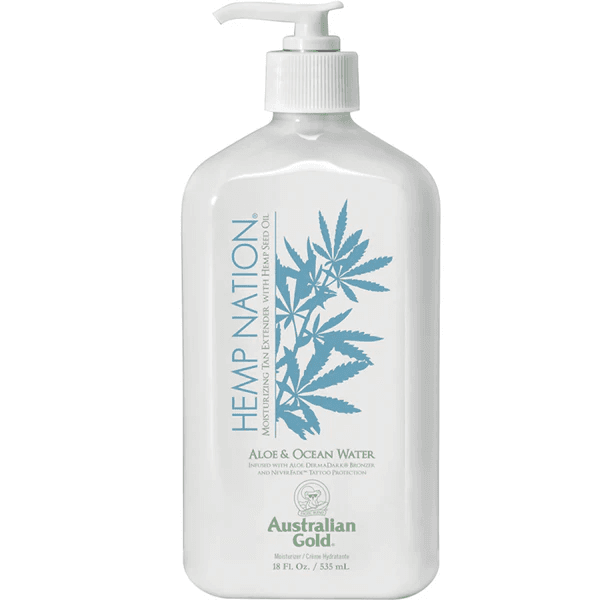 AUSTRALIAN GOLD - HEMP NATION - Aloe & Ocean Water Tan Extender - 535ml