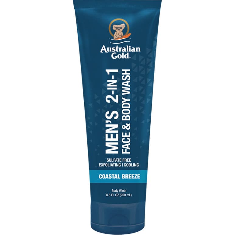 AUSTRALIAN GOLD - MEN'S - Coastal Breeze 2-in-1 Face & Body Wash - 250ml