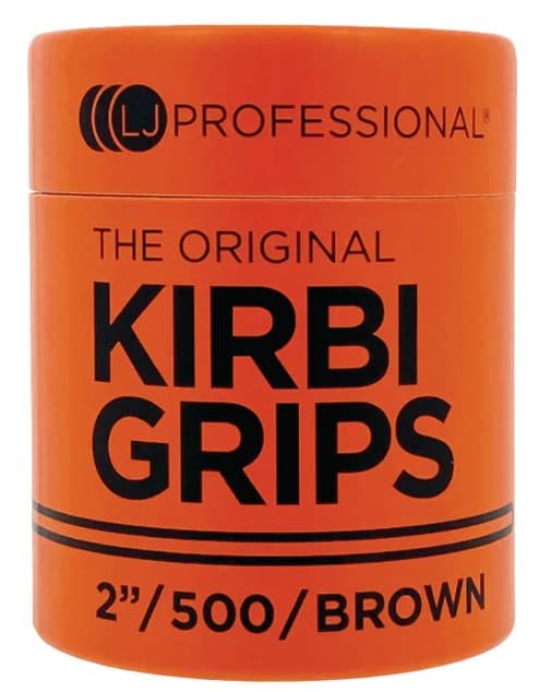 LJ PROFESSIONAL - GRIPS - 2" Kirbi Grips - Waved - Brown (500pcs)