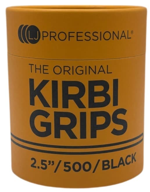 LJ PROFESSIONAL - GRIPS - 2.5" Kirbi Grips - Waved - Black (500pcs)