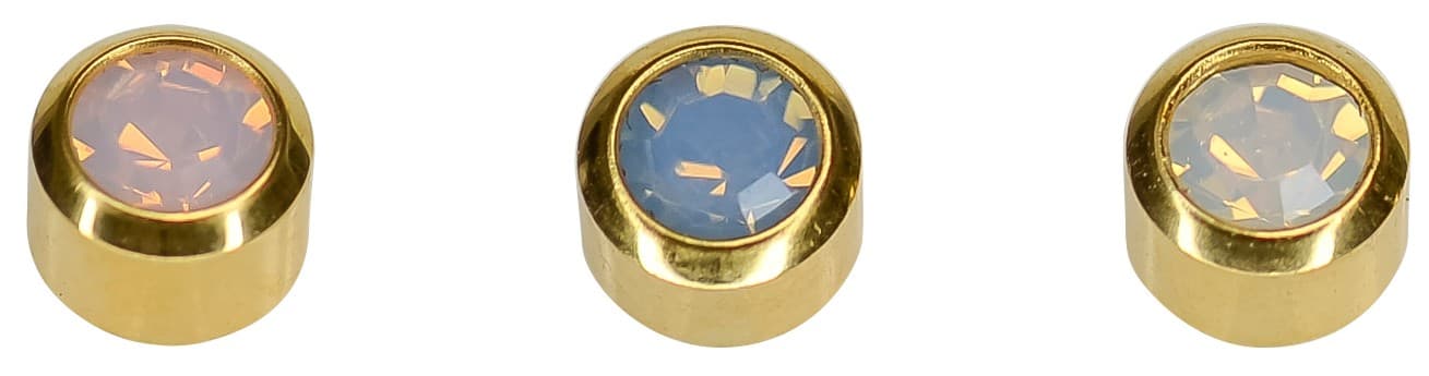 GOLD PLATE STUD - Crystal Opal - Assortment