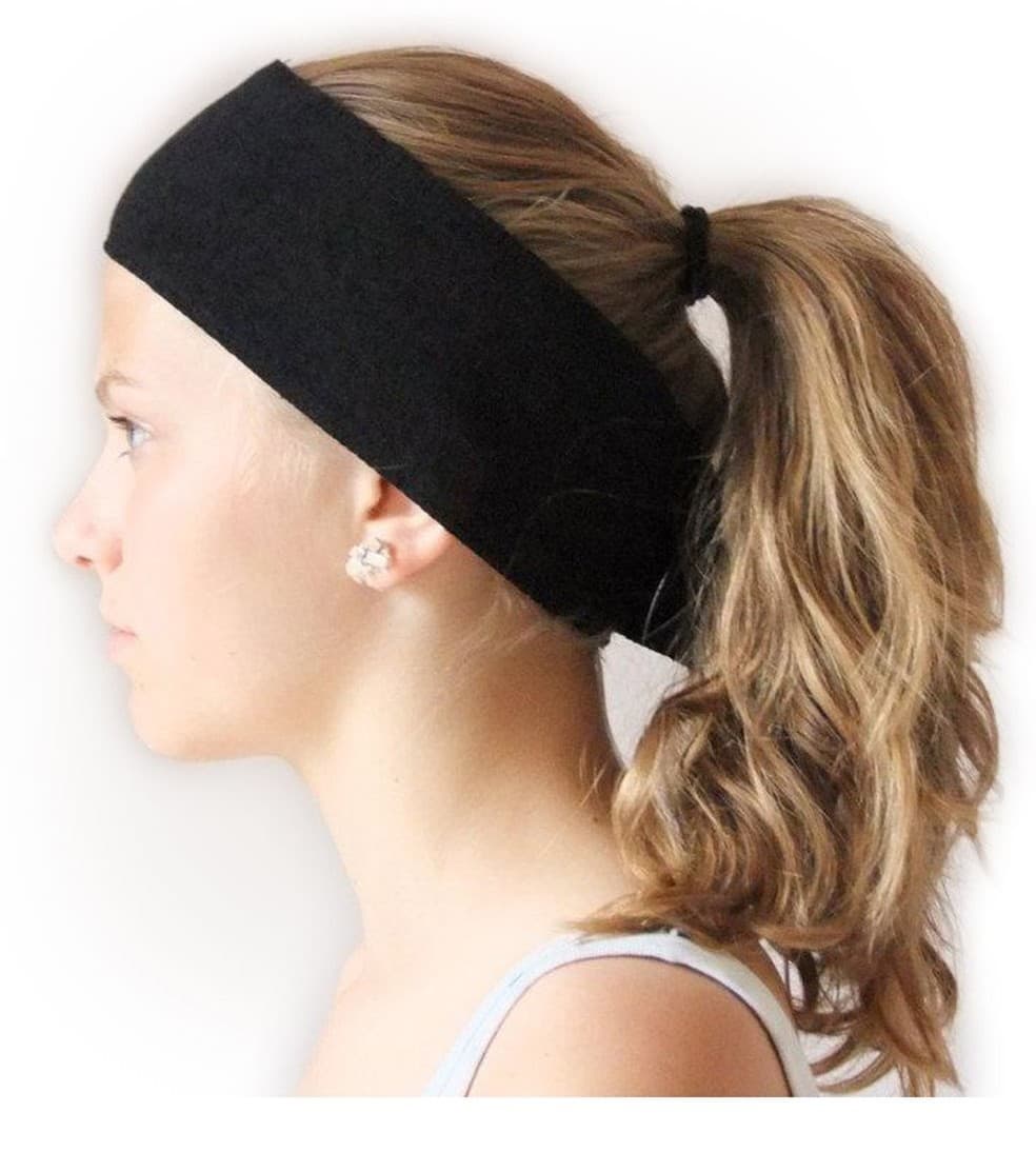 SP - FACIAL IMPLEMENTS - Headband With Velcro - Black