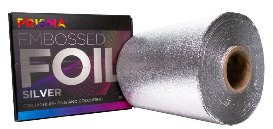 PRISMA - FOIL - ROLLS - Embossed Foil - Silver (120mm X 100m)