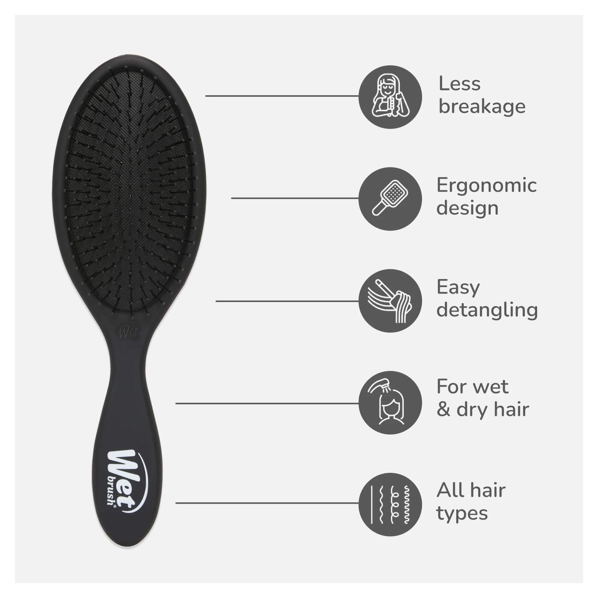 Wet Brush - Pro Detangler - Frost Black - Image 3