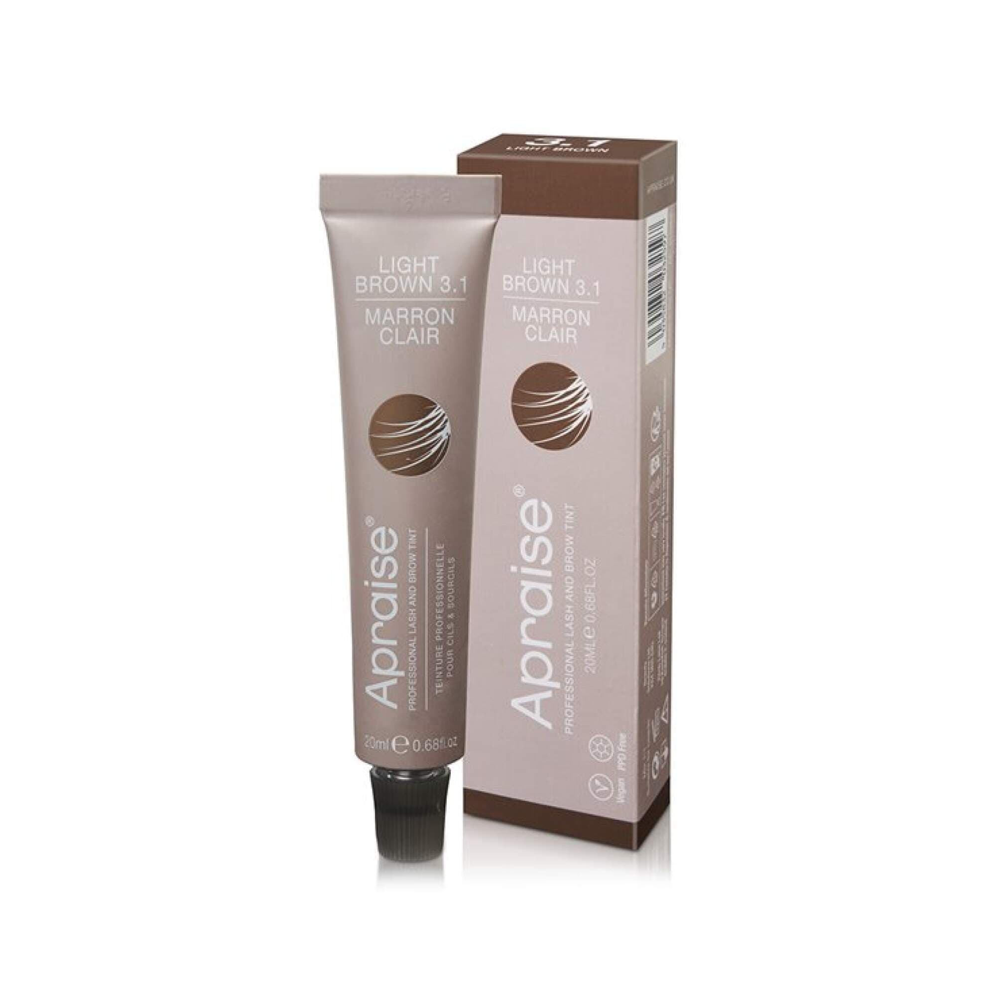 Apraise - Eyelash & Eyebrow Tint - Light Brown Vegan - No. 3.1 - Image 2