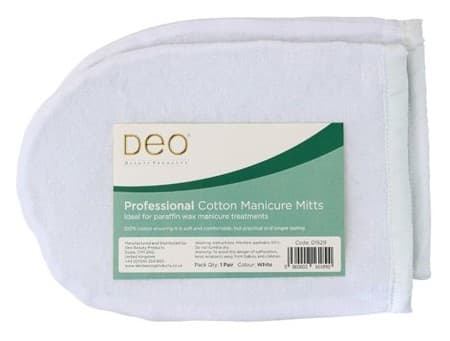 DEO - ACCESSORIES - 100% Cotton Manicure Mitts - White