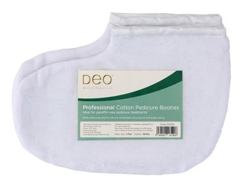 DEO - ACCESSORIES - 100% Cotton Pedicure Booties - White