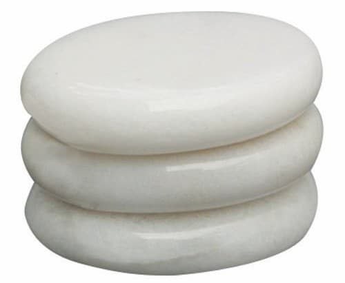 DEO - STONE HEATERS - White Facial Stone Set - 3 Pieces