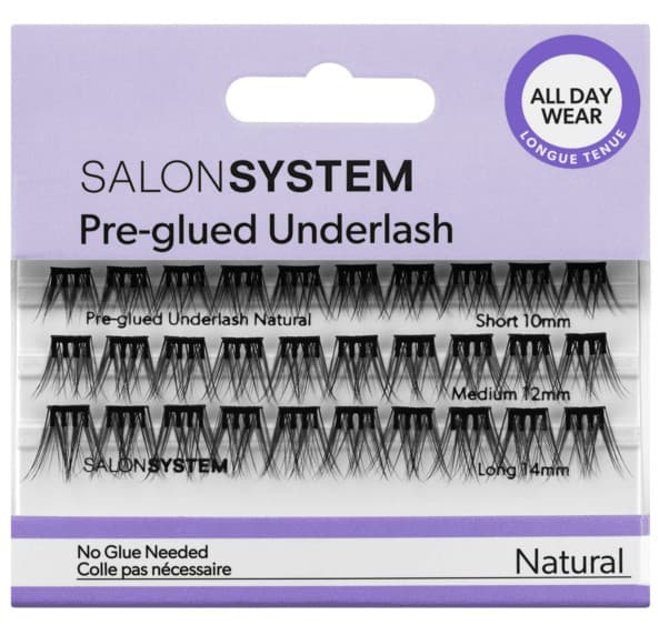 Salon System - Individual - Mixed - Underlash Pre Glued - Natural