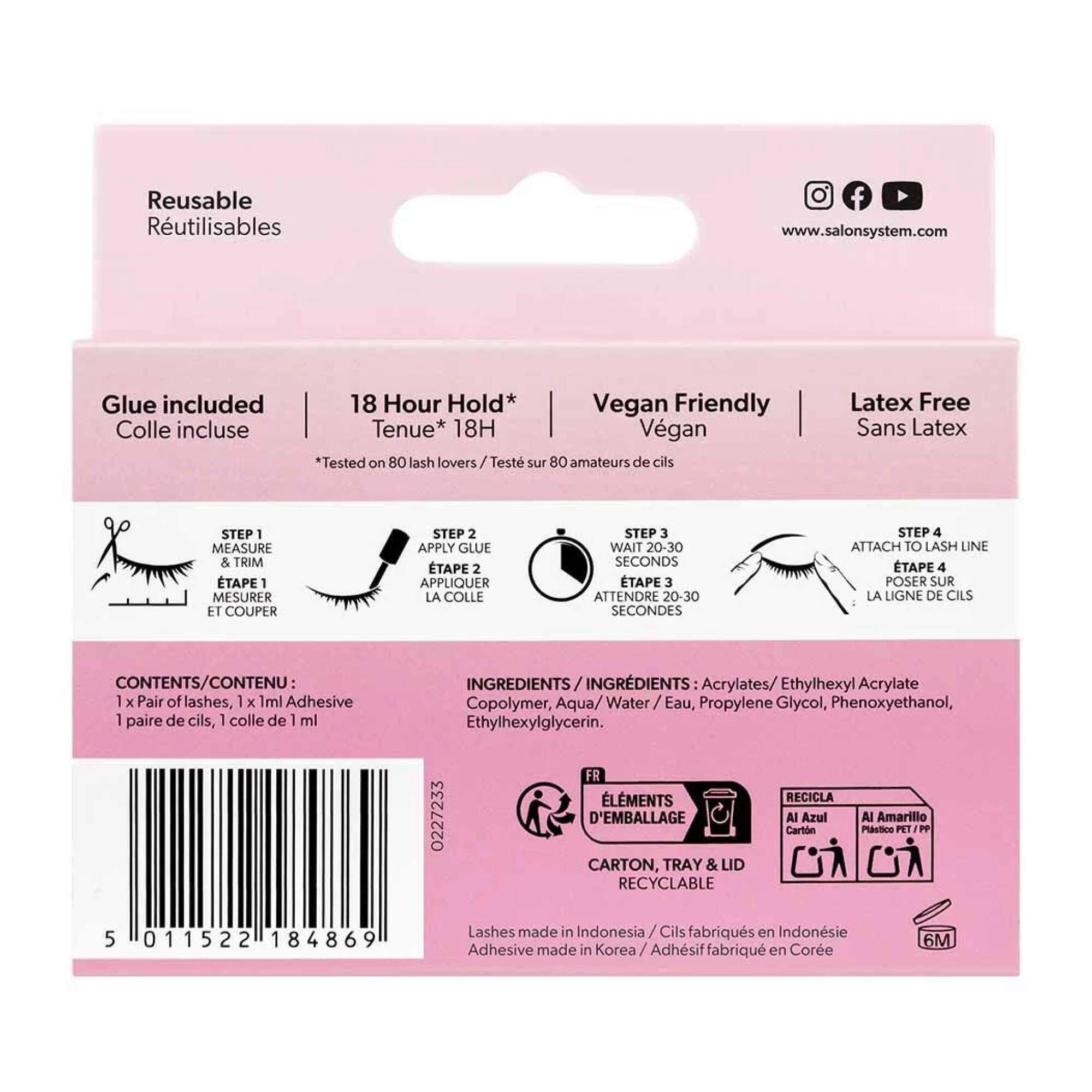 Salon System - STRIP LASH - 3/4 Length - 130 - Image 3