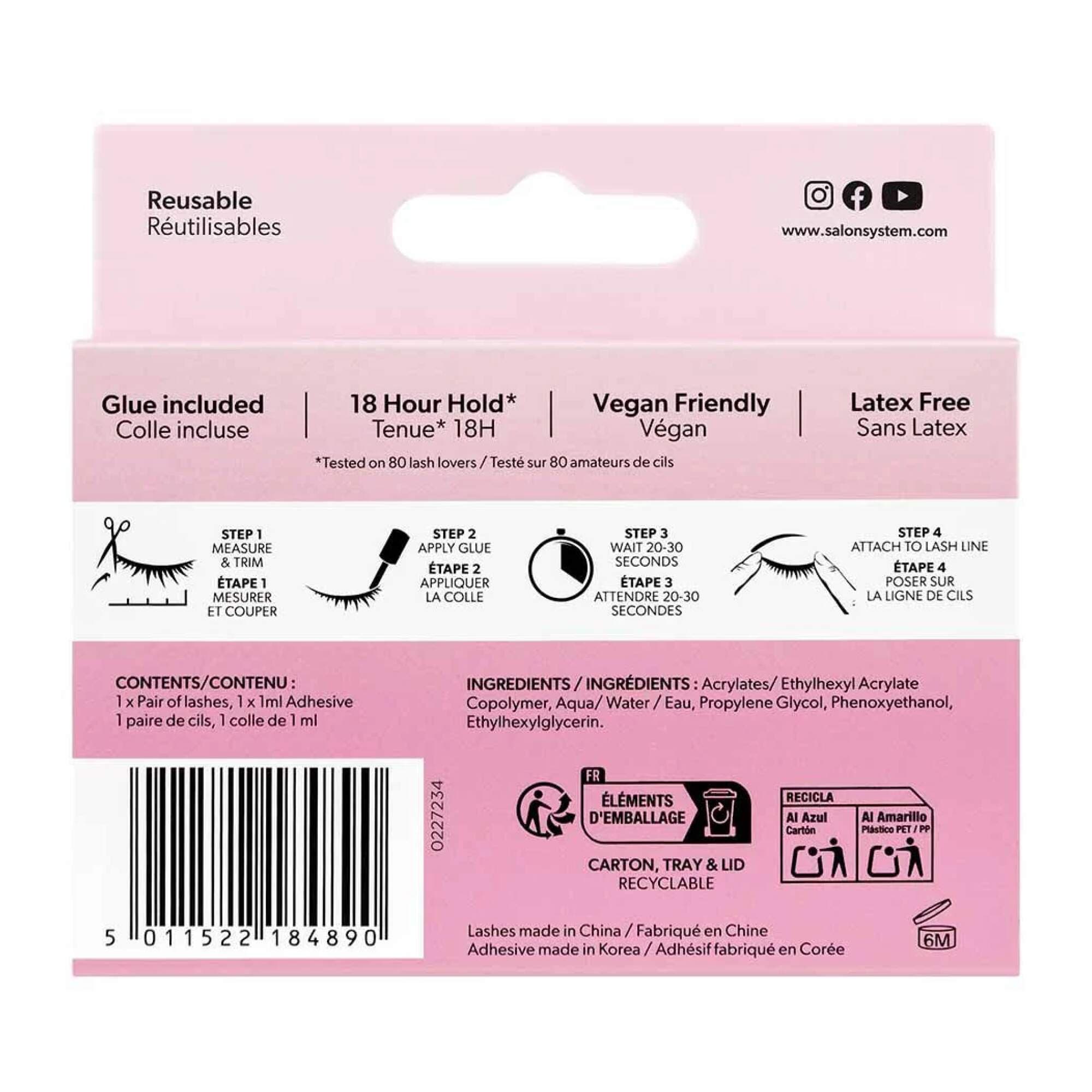 Salon System - STRIP LASH - 3/4 Length - 088 - Image 3
