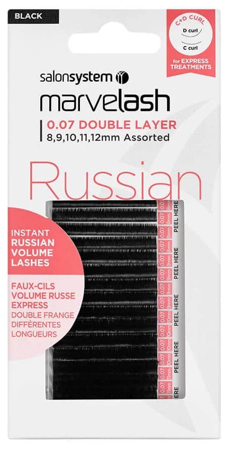 Salon System - EXTENSION - Russian - 0.07 Double Layer - 8-12mm