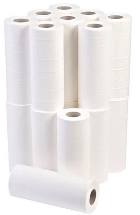 10" Pure Pulp Luxury Wiper Hygiene Rolls - White - 18 Rolls