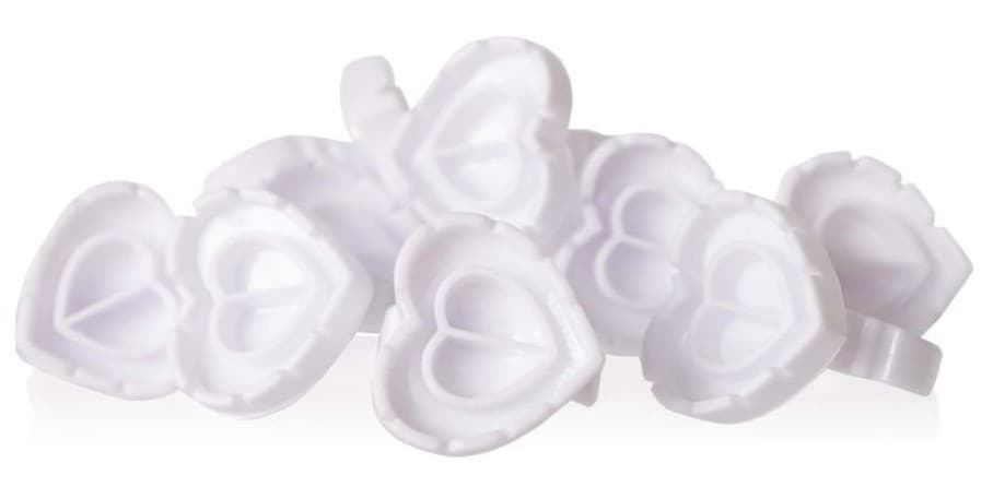 Lash FX - Disposables - Easy Fan Glue Rings - White - 10 Pack