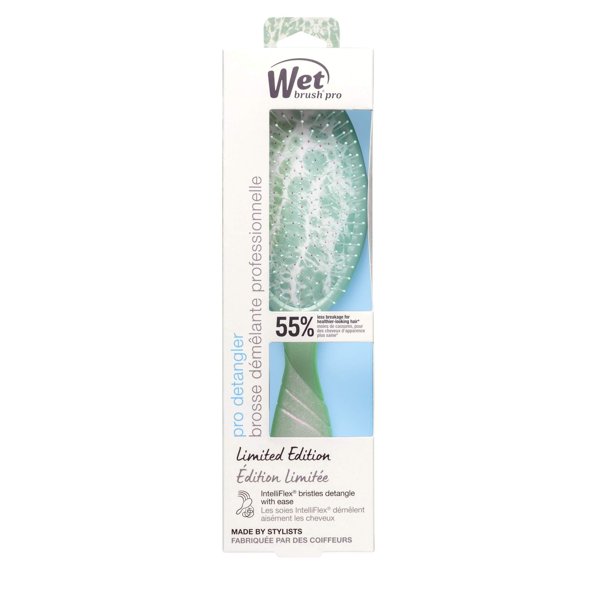 Wet Brush - Pro Detangler - Pearlescent Aura - Sage - Image 3