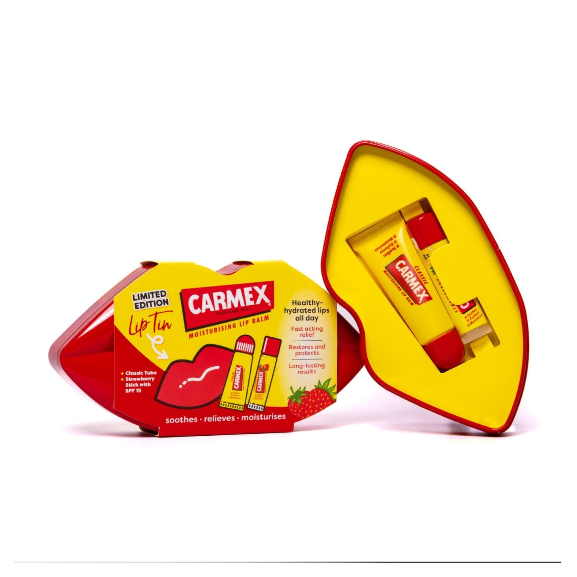 CARMEX - Lip Tin - (Original Tube 10g & Strawberry Stick 4.2g) - Image 2