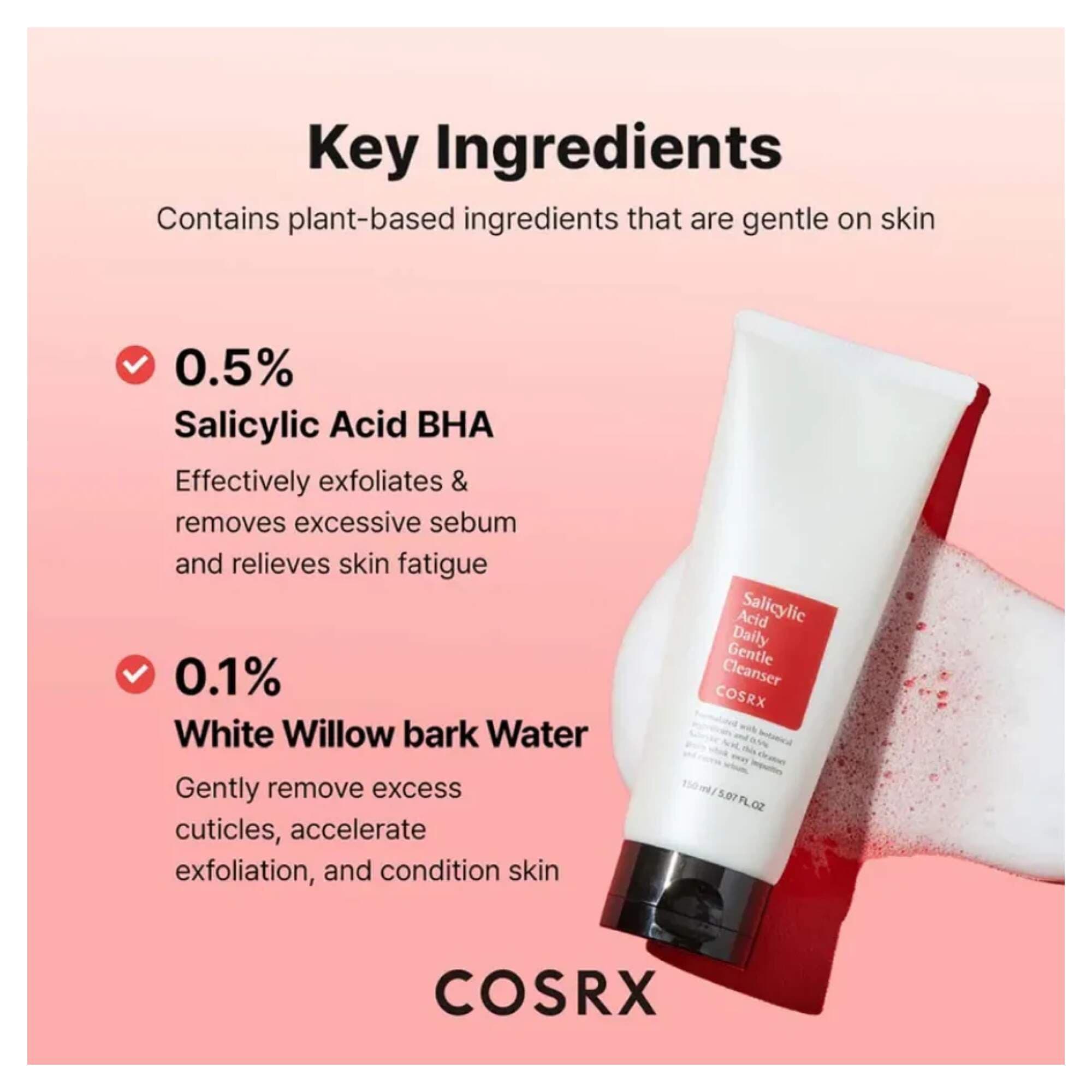 COSRX - Salicylic Acid Daily Gentle Cleanser - Image 3