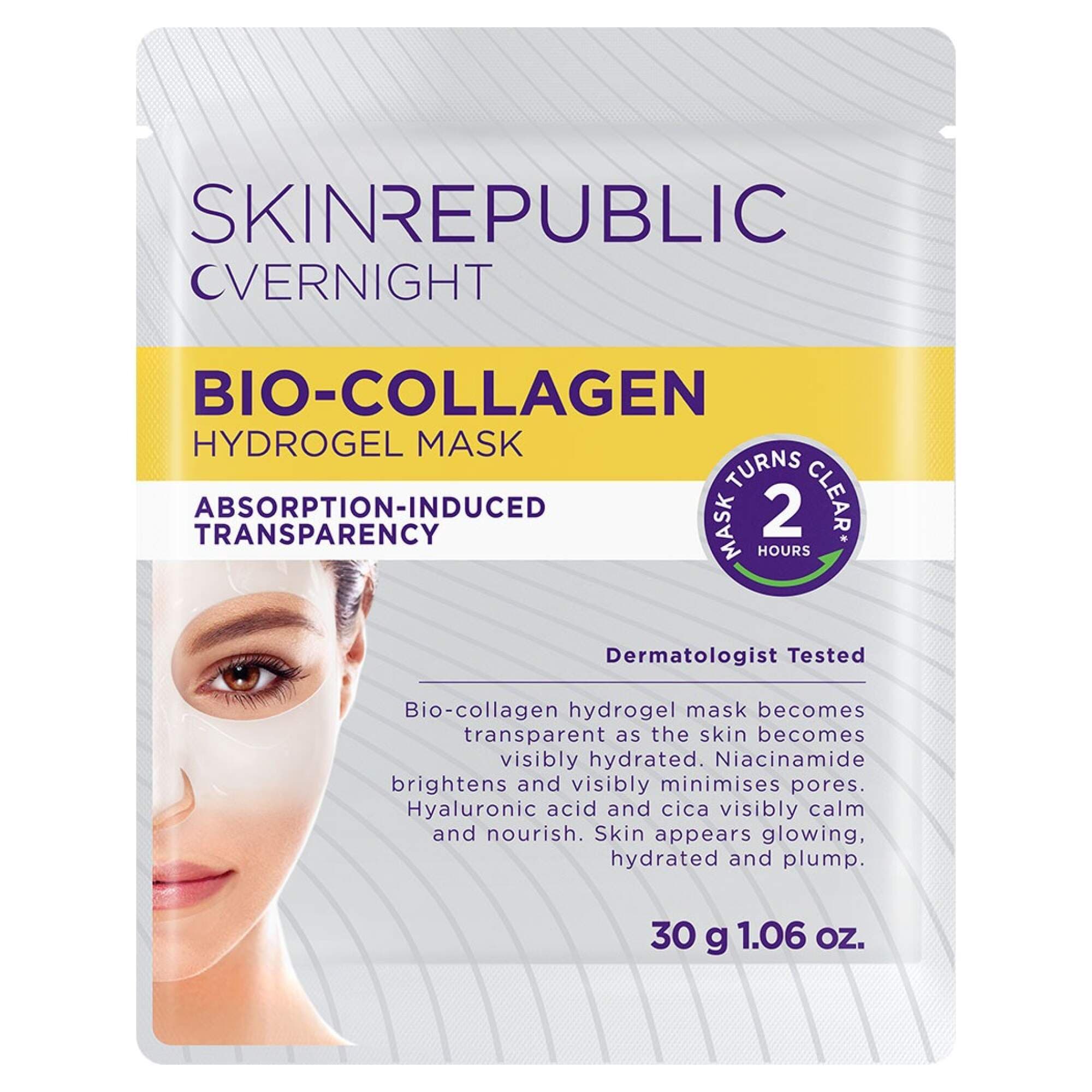 SKIN REPUBLIC - FACE SHEET MASK - Biocollagen Overnight Hydrogel