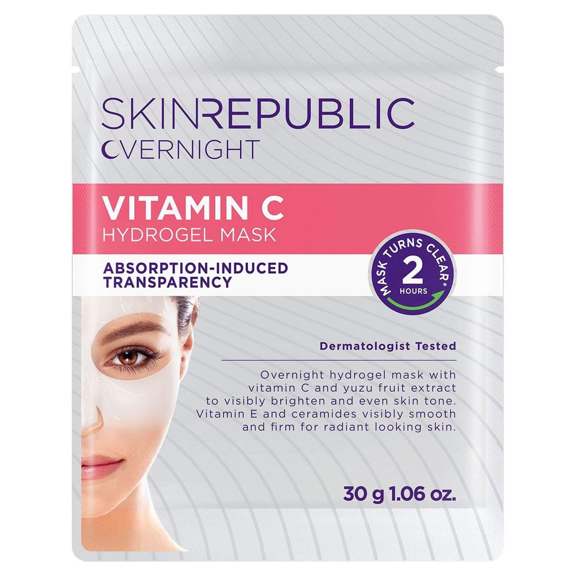 SKIN REPUBLIC - FACE SHEET MASK - Vitamin C Overnight Hydrogel 10pk