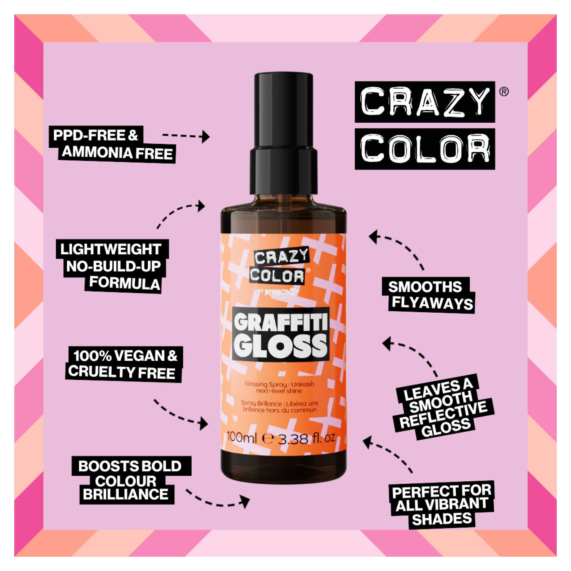 Crazy Color - Haircare - Graffiti Gloss - Ultimate Shine Spray - Image 2