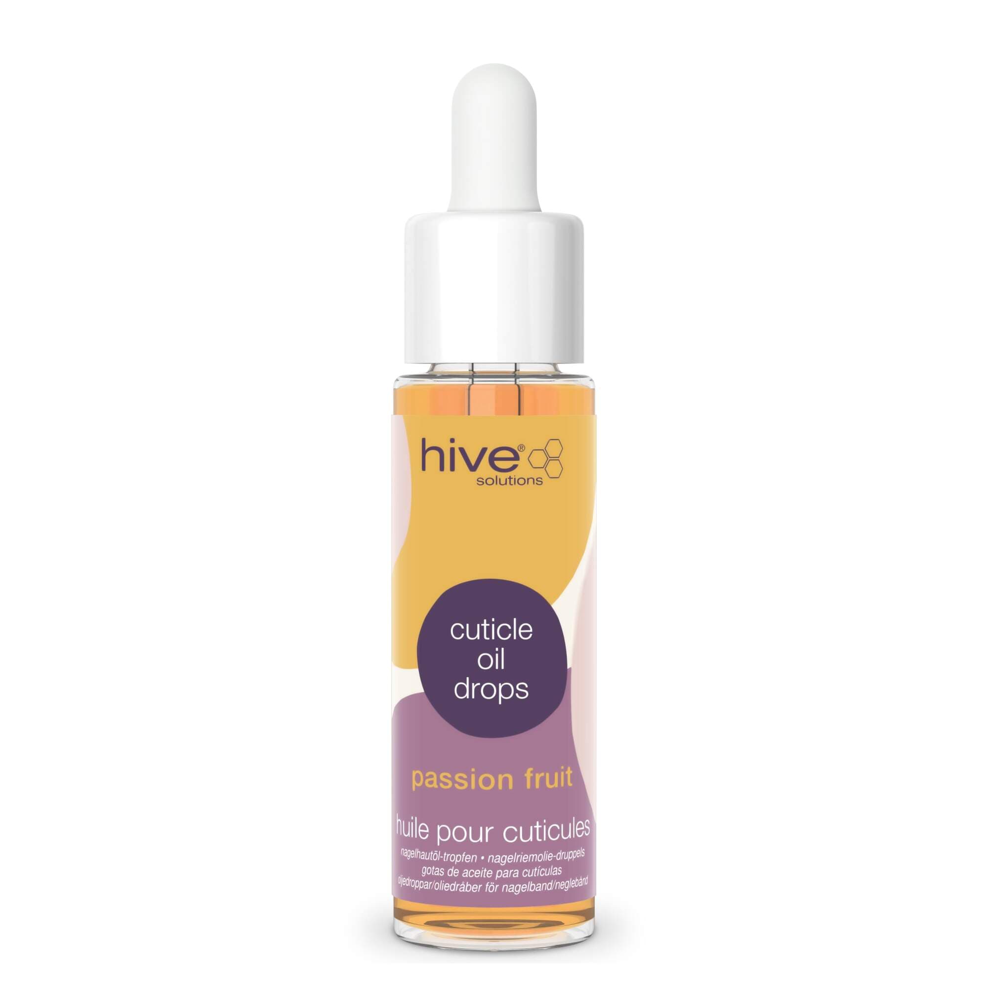 HIVE - MANICURE & PEDICURE - Cuticle Drops - Passionfruit 9x 30ml Display - Image 2