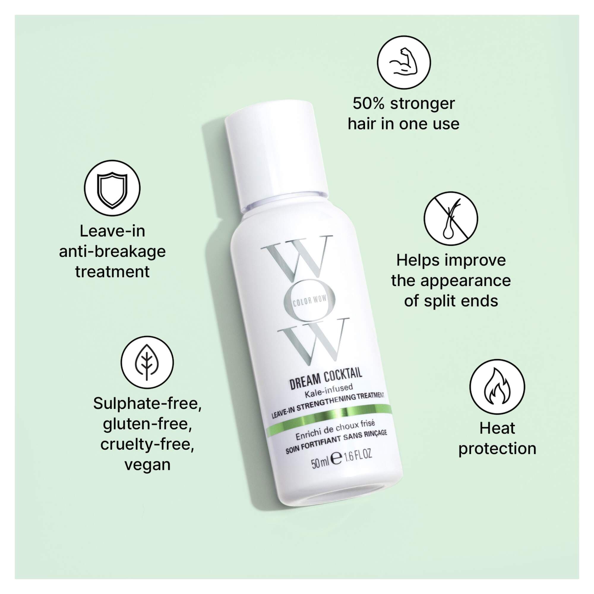 Color Wow Dream Cocktail Kale-Infused Leave-In Treatment 50ml - Image 2