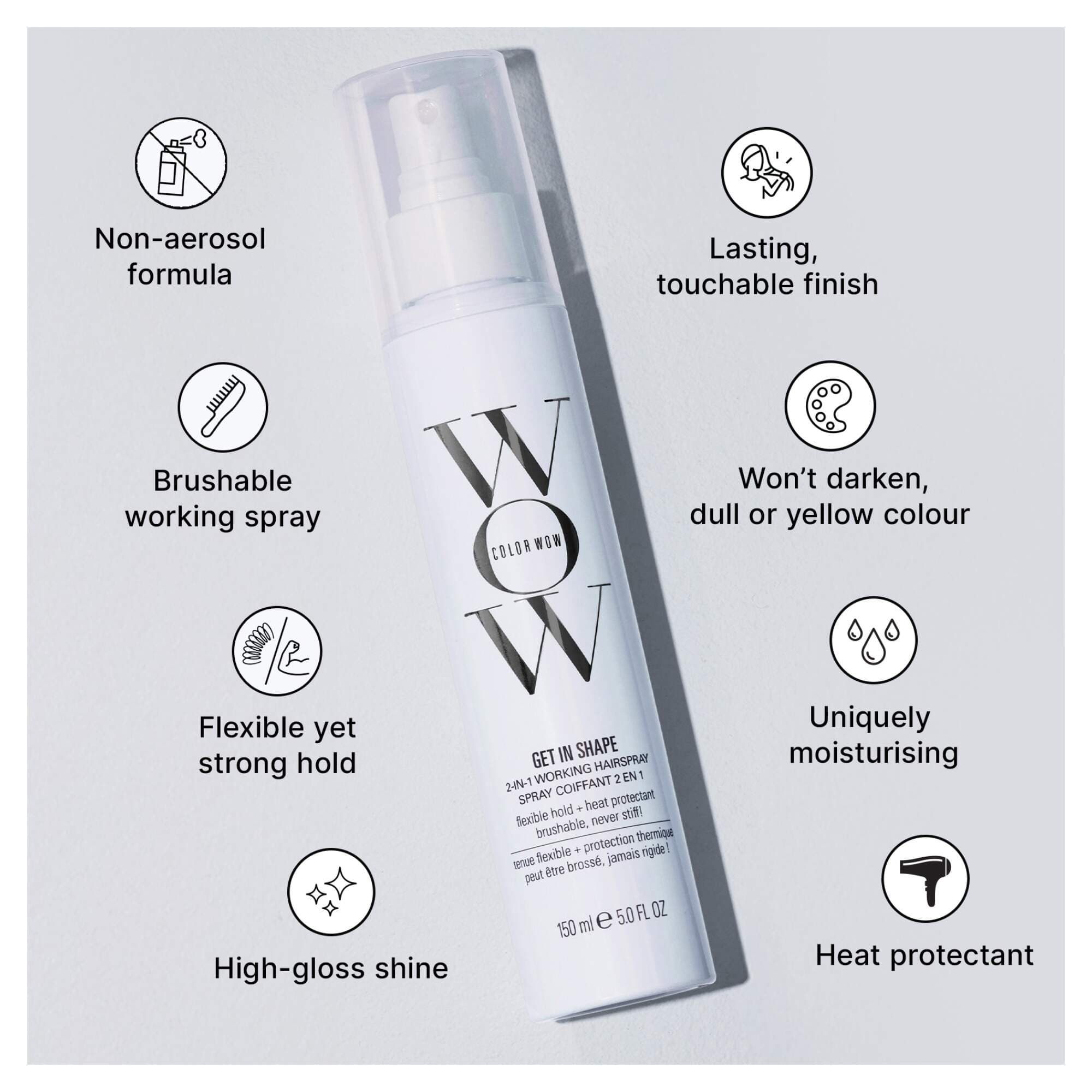 Color Wow Get In Shape 2-in-1 Working Hairspray 150ml - Image 2