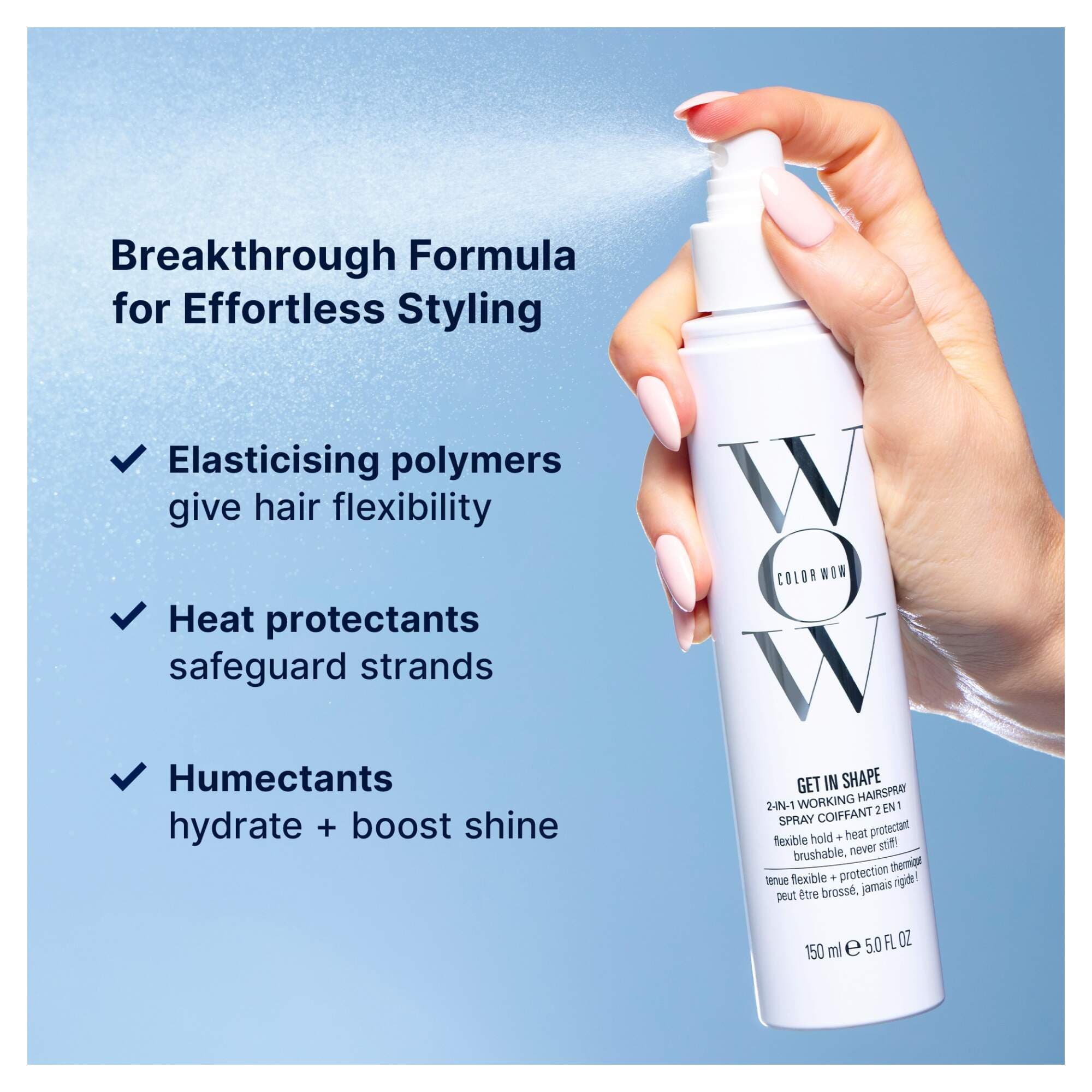 Color Wow Get In Shape 2-in-1 Working Hairspray 150ml - Image 4