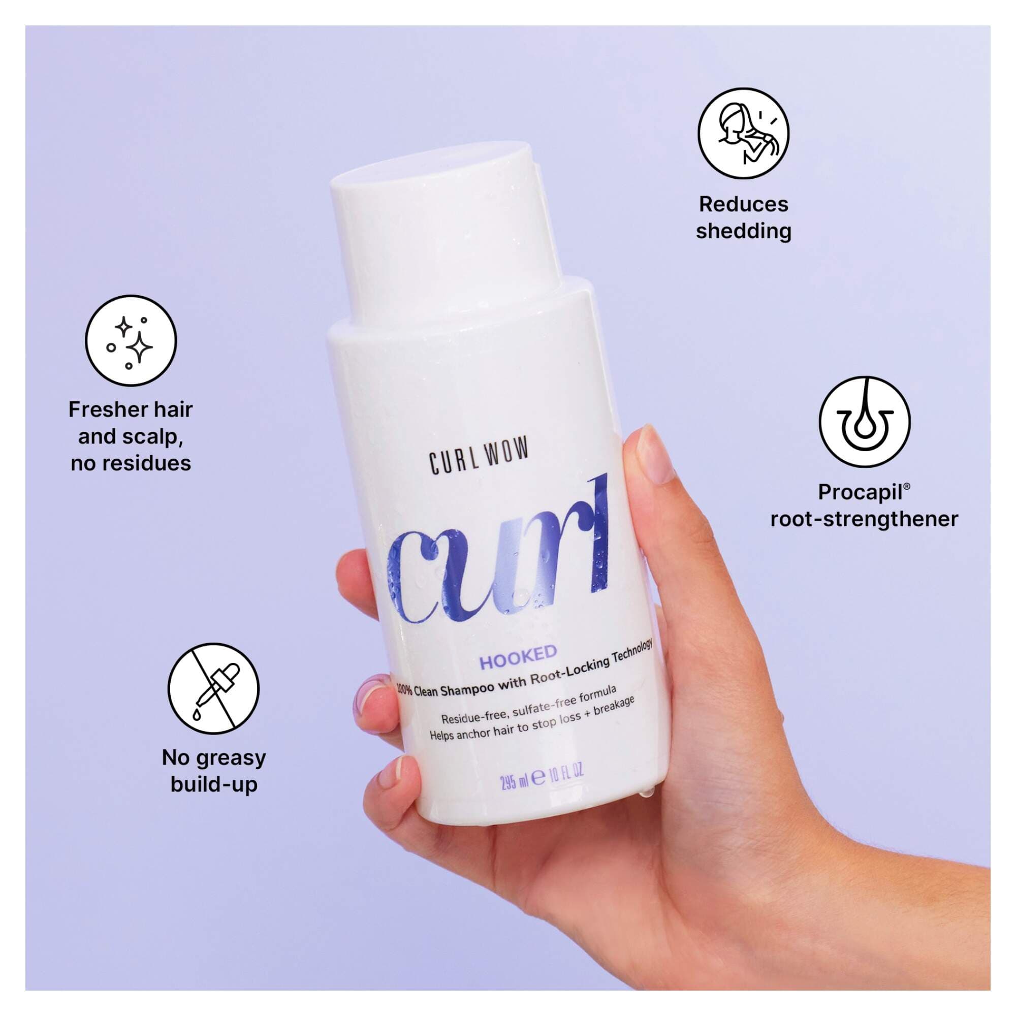 Color Wow Curl Wow Hooked Clean Curl Shampoo 295ml - Image 3