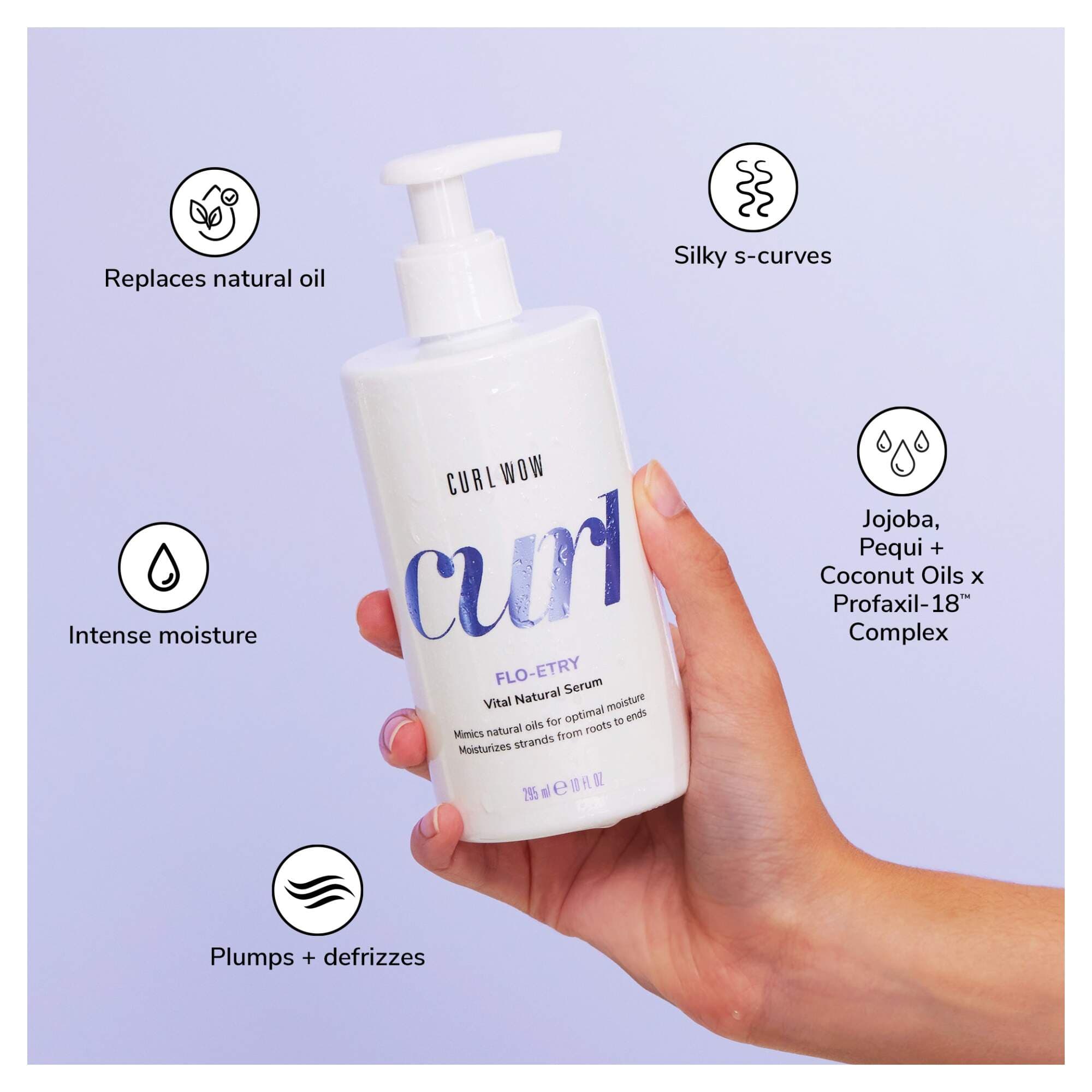 Color Wow Flo-etry Vital Natural Curly Hair Serum 295ml - Image 3