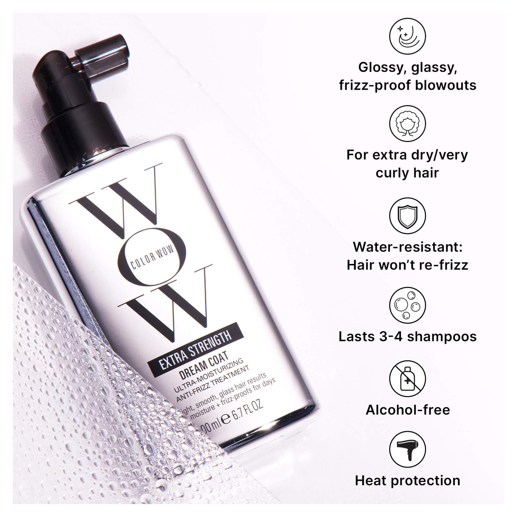 Color Wow Extra Strength Dream Coat Anti-Frizz 200ml - Image 4