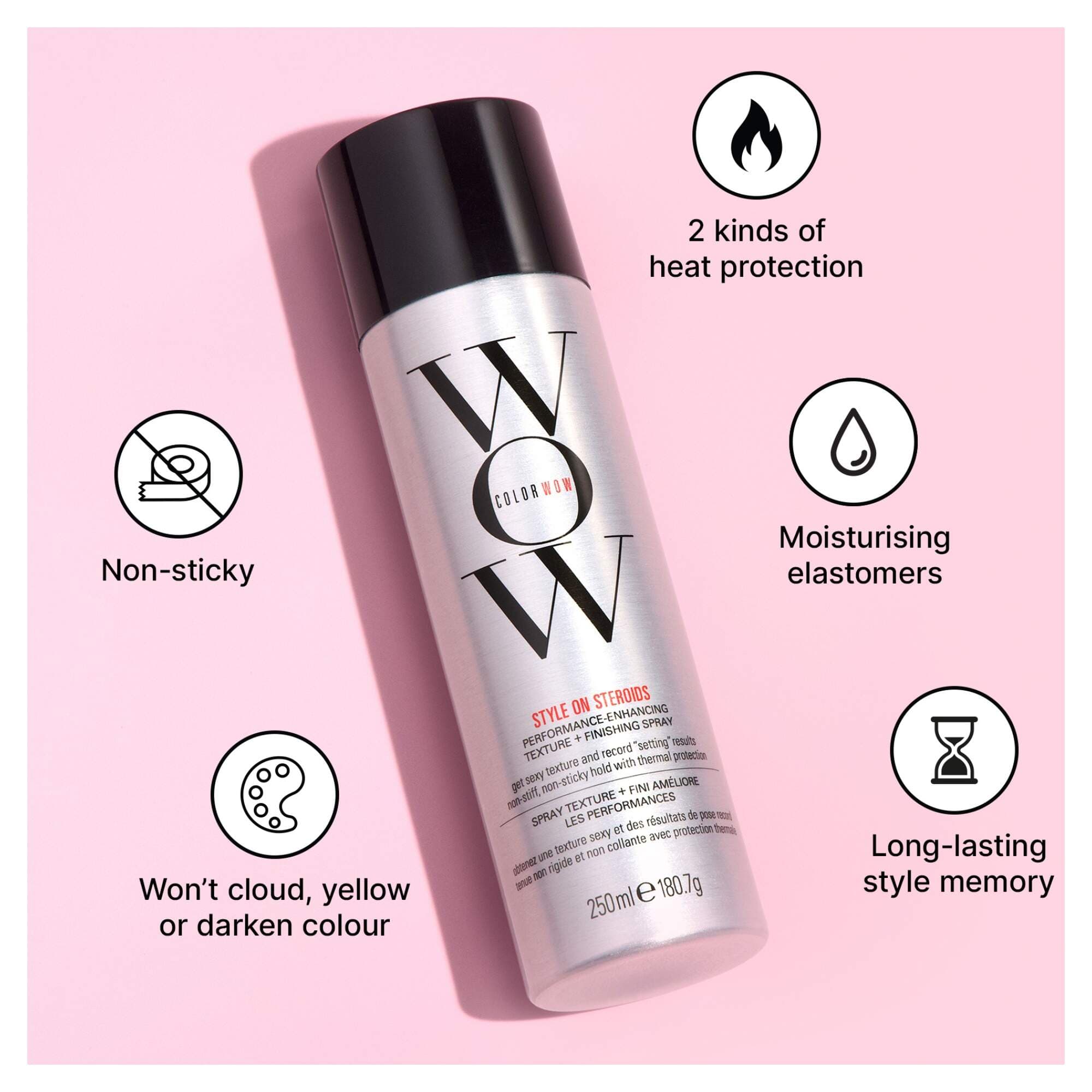 Color Wow Style on Steroids Color-Safe Texturizing Spray 250ml - Image 3