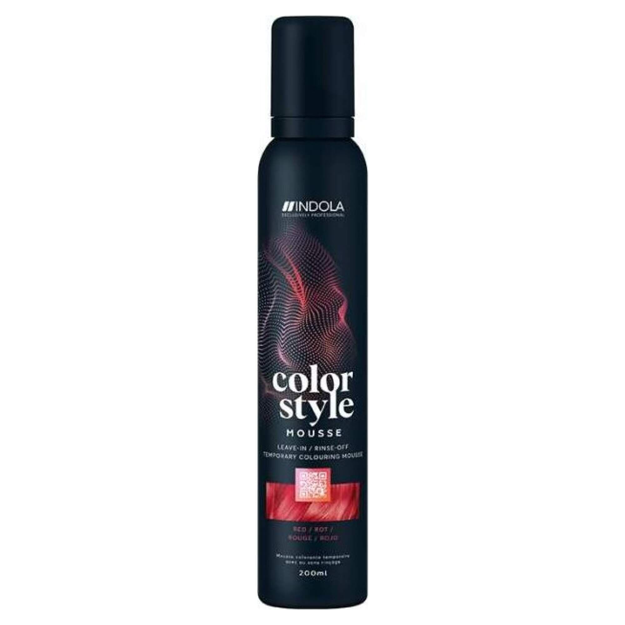 INDOLA - COLOR STYLE MOUSSE - Red - 200ml
