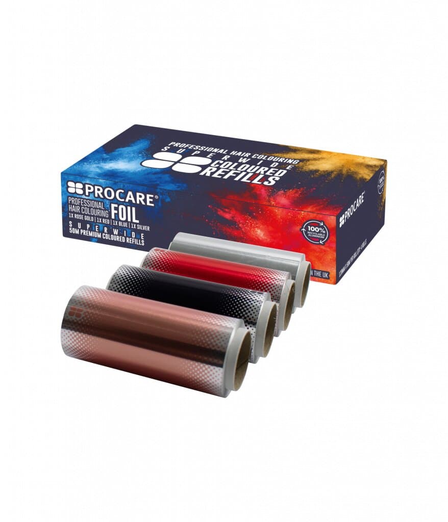 PROCARE - Coloured Hair Foil - Quad Pack (Gold/Red/Blue/Silver)