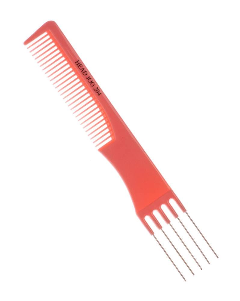 Head Jog 204 Metal Pin Comb Pink