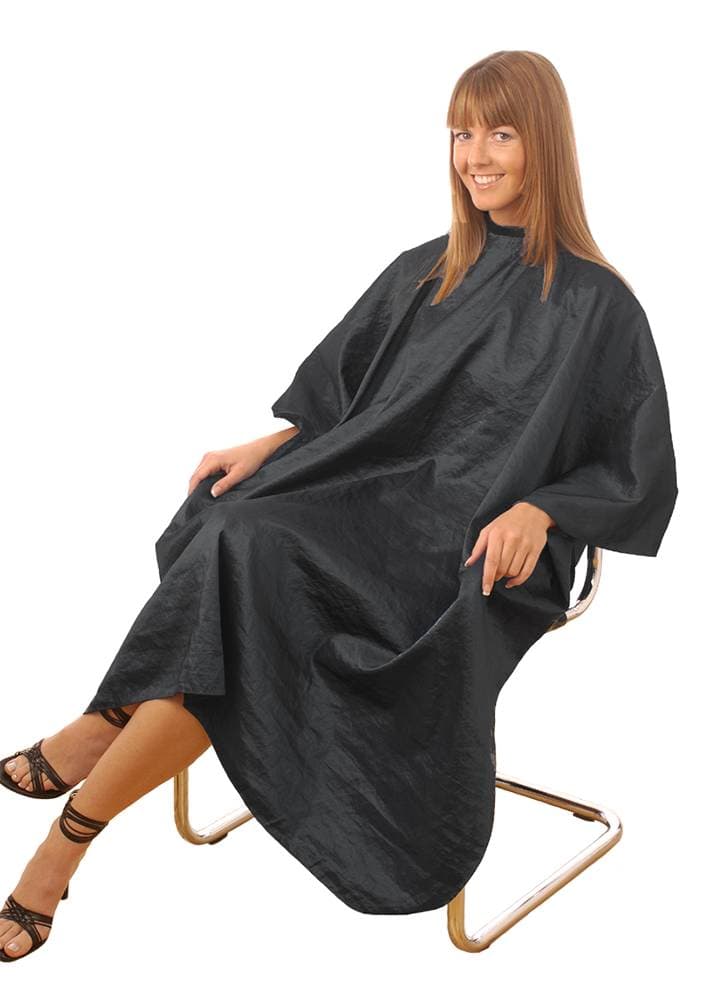 Hair Tools Black Unisex Gown with Hook