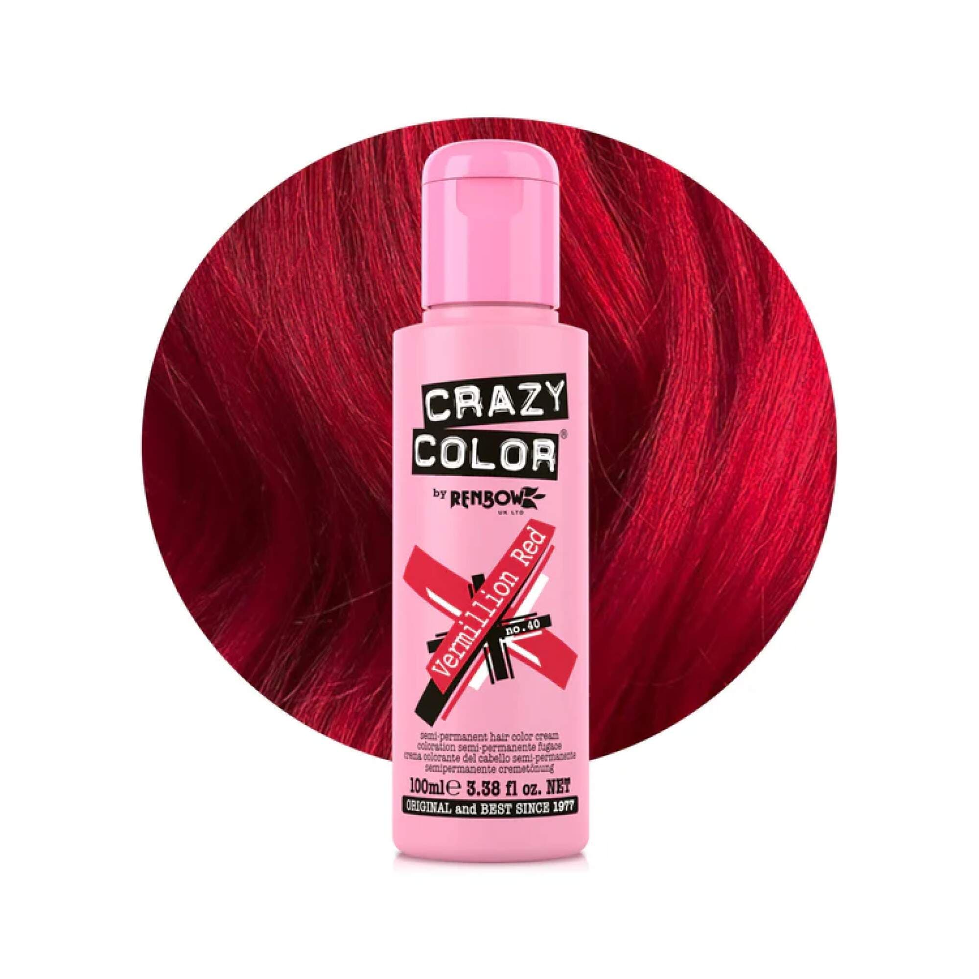 Crazy Color - Vibrant Shades - Vermillion Red (40)