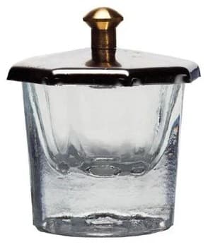 THE EDGE - ESSENTIALS - Glass Dappen Dish with Lid