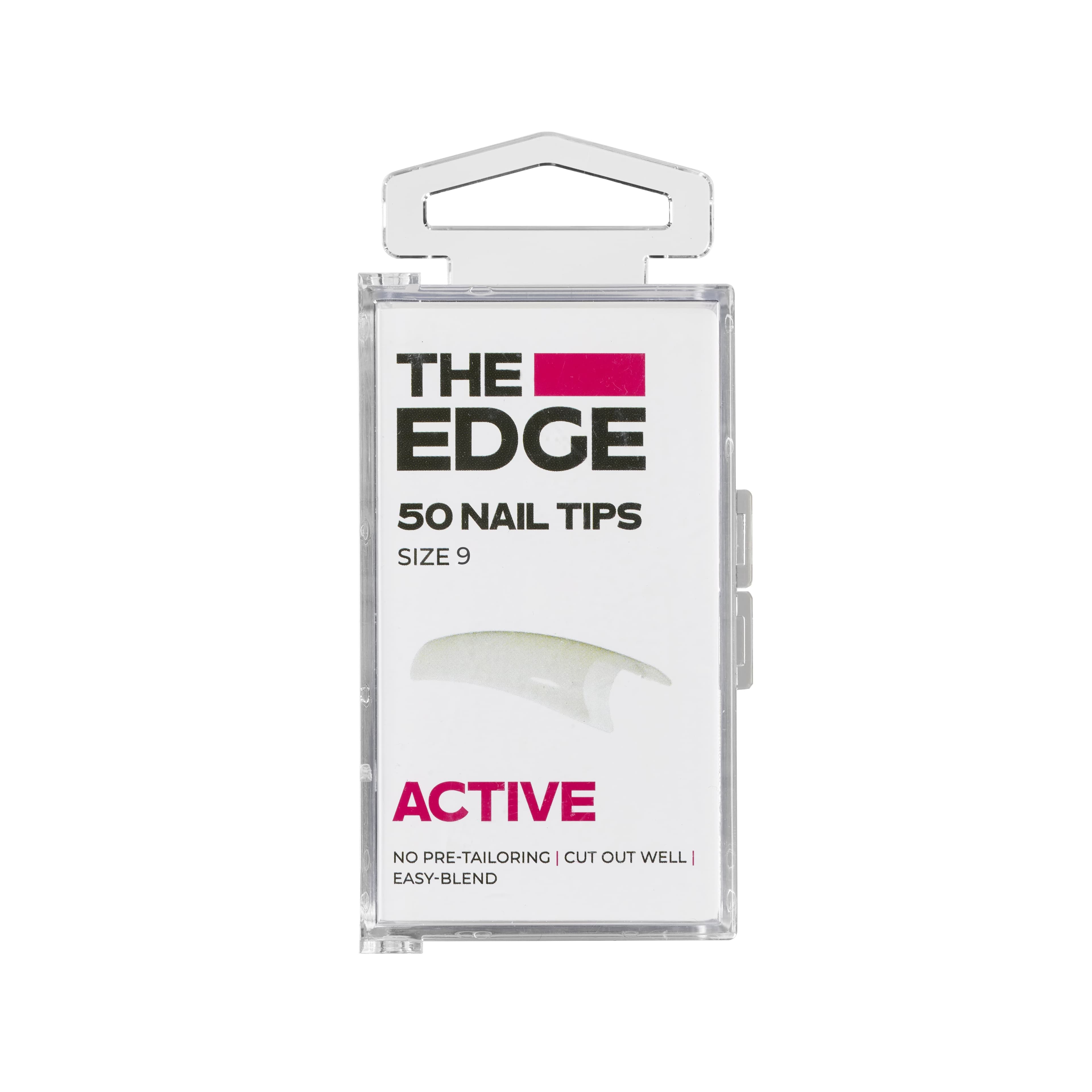 THE EDGE - NAIL TIPS - Active Tips - Size 9 - 50pk