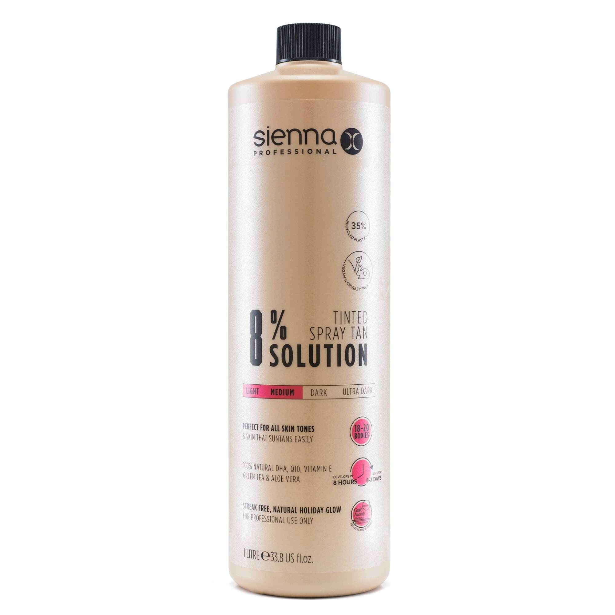SIENNA X TAN - SOLUTION - 8% Tinted Spray Tan - 1 Litre