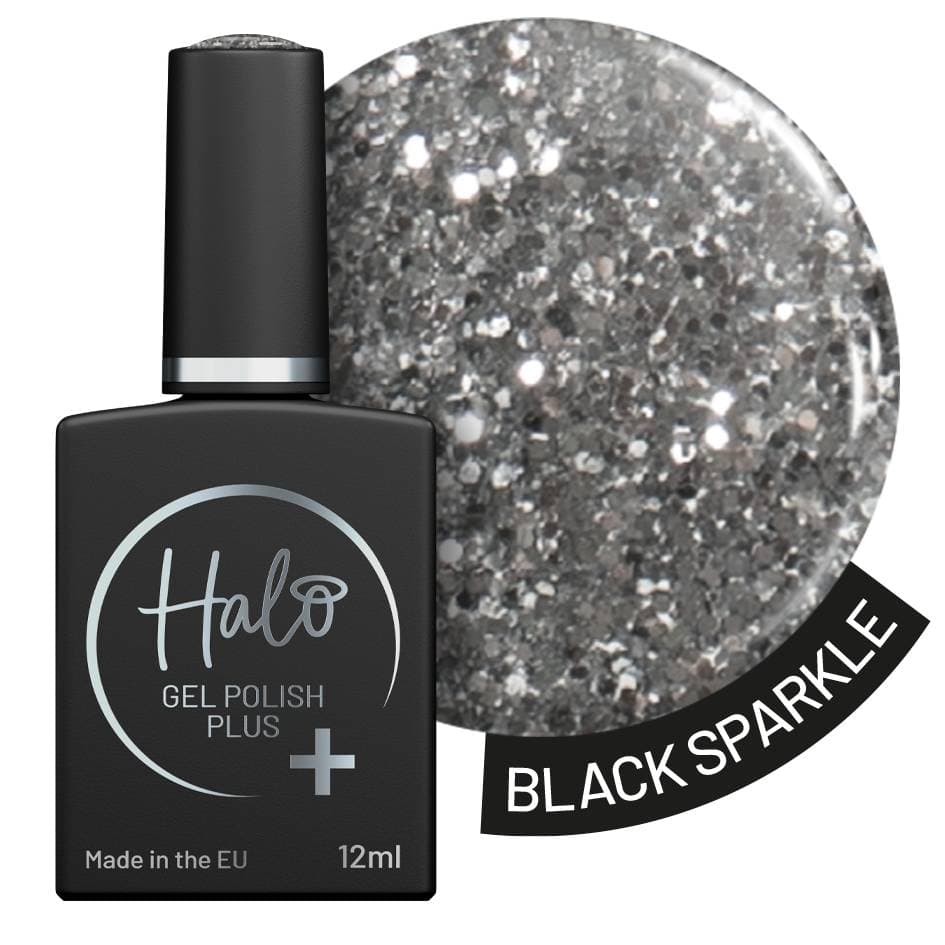 HALO GEL POLISH PLUS - Black Sparkle