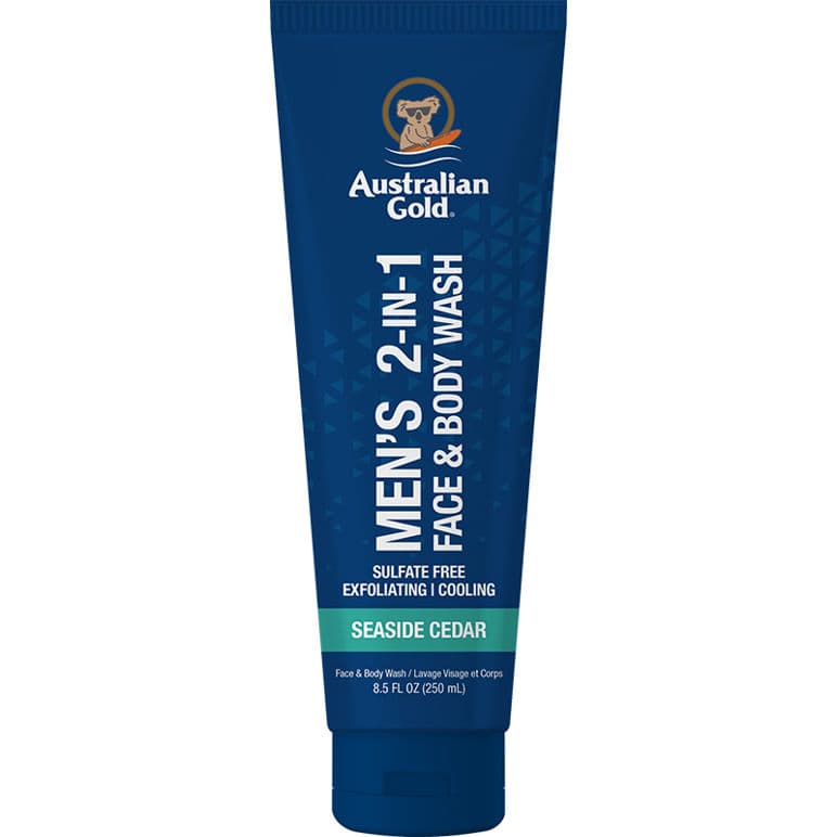 AUSTRALIAN GOLD - MEN'S - Seaside Cedar 2-in-1 Face & Body Wash - 250ml