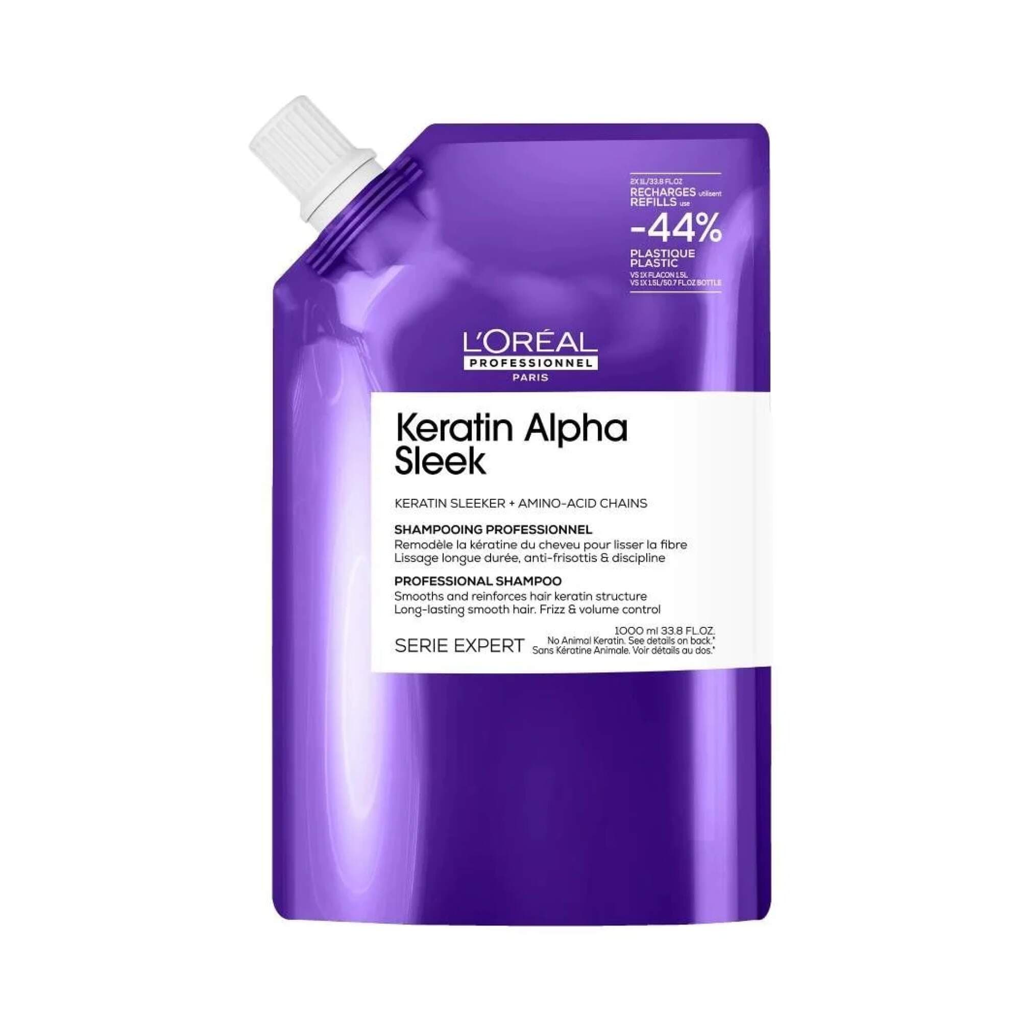 Serie Expert - Keratin Alpha Sleek - Shampoo - 1000ml REFILL